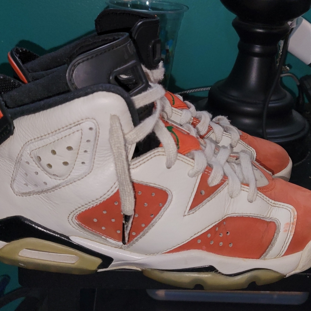 Kids Orange and White Sneakers